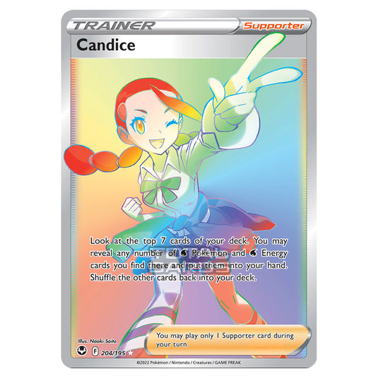 Pokemon - Sword & Shield - Silver Tempest - Candice - 204/195