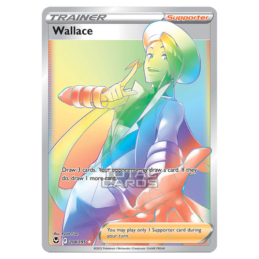 Pokemon - Sword & Shield - Silver Tempest - Wallace - 208/195