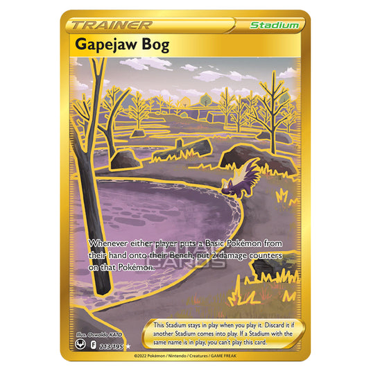 Pokemon - Sword & Shield - Silver Tempest - Gapejaw Bog - 213/195