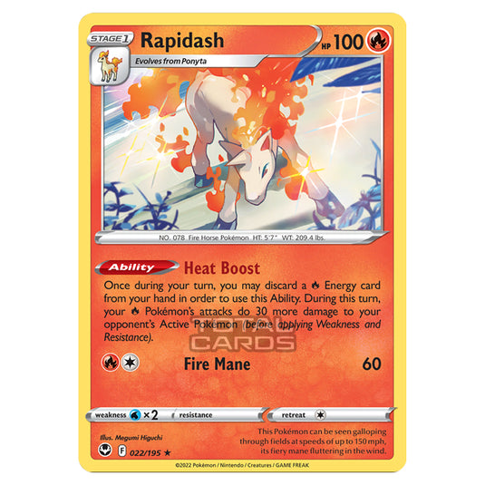 Pokemon - Sword & Shield - Silver Tempest - Rapidash - 22/195