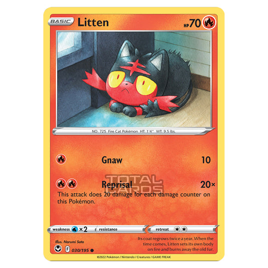 Pokemon - Sword & Shield - Silver Tempest - Litten - 30/195