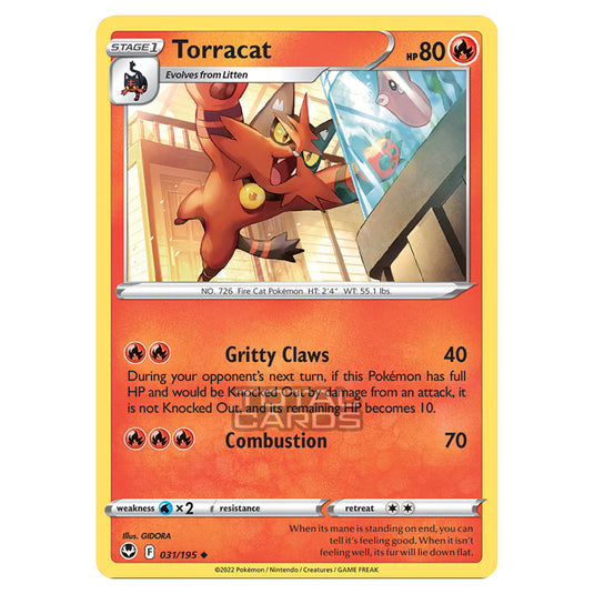 Pokemon - Sword & Shield - Silver Tempest - Torracat - 31/195