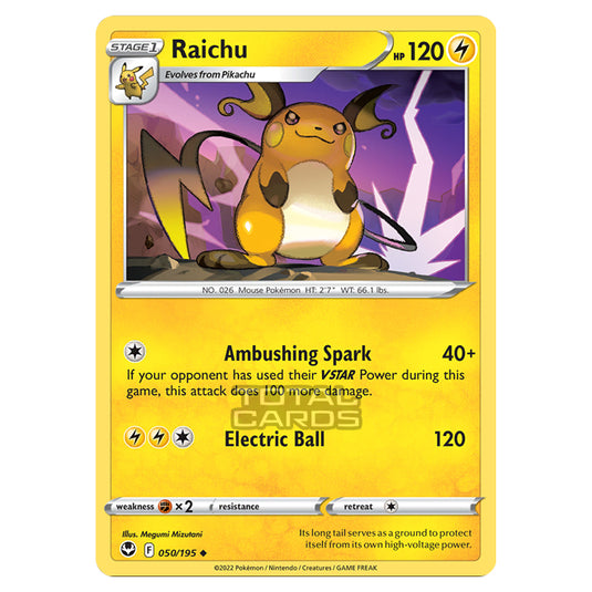 Pokemon - Sword & Shield - Silver Tempest - Raichu - 50/195