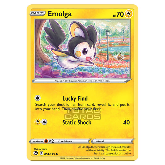 Pokemon - Sword & Shield - Silver Tempest - Emolga - 54/195