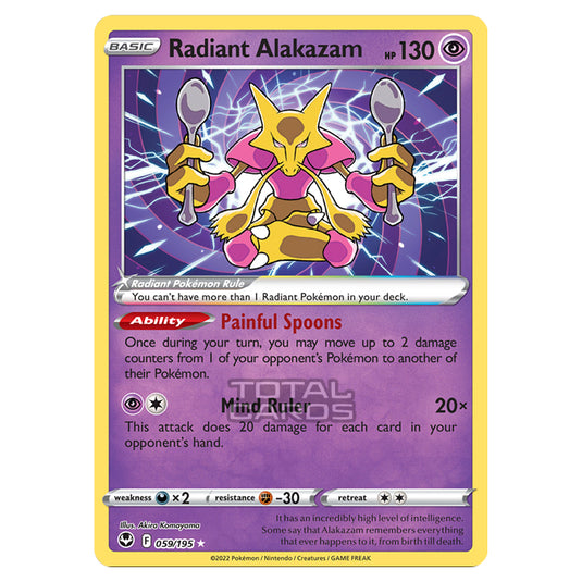 Pokemon - Sword & Shield - Silver Tempest - Radiant Alakazam - 59/195