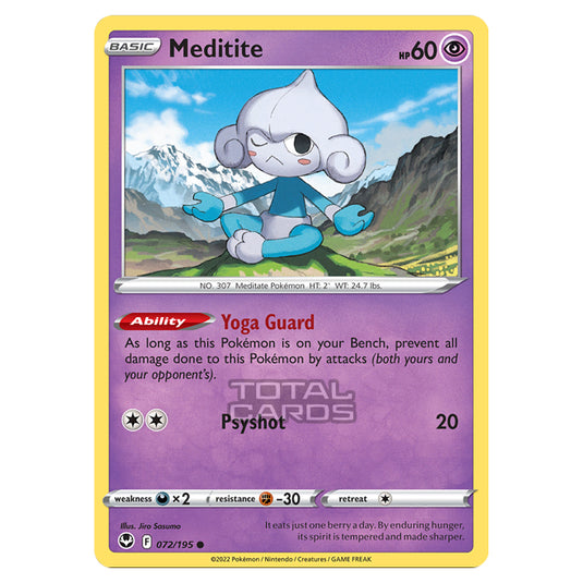 Pokemon - Sword & Shield - Silver Tempest - Meditite - 72/195
