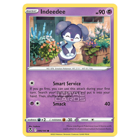 Pokemon - Sword & Shield - Silver Tempest - Indeedee - 86/195