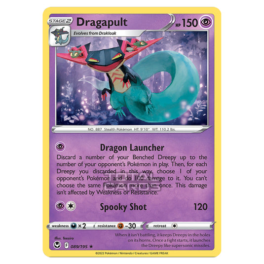 Pokemon - Sword & Shield - Silver Tempest - Dragapult - 89/195