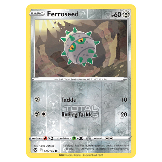 Pokemon - Sword & Shield - Silver Tempest - Ferroseed - 121/195 - (Reverse Holo)