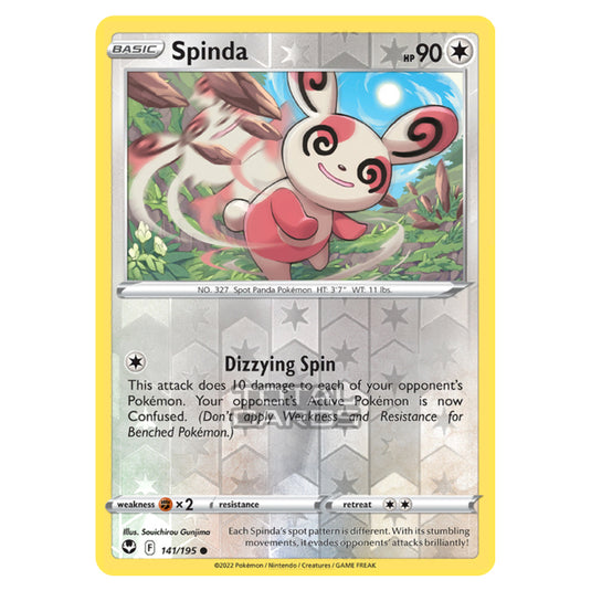 Pokemon - Sword & Shield - Silver Tempest - Spinda - 141/195 - (Reverse Holo)