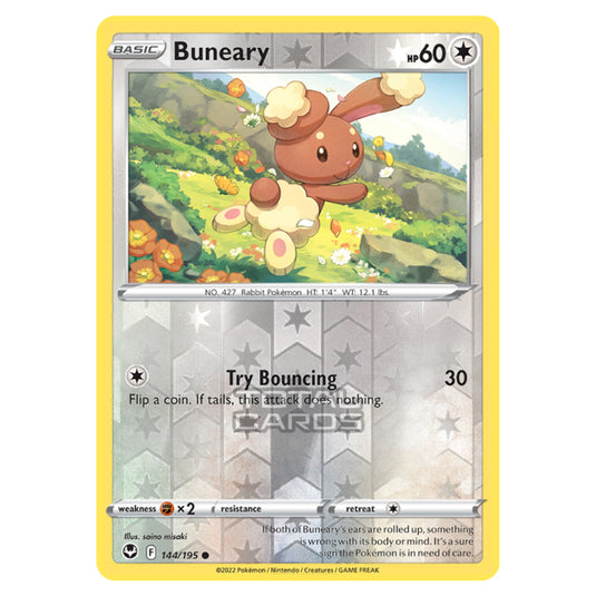 Pokemon - Sword & Shield - Silver Tempest - Buneary - 144/195 - (Reverse Holo)