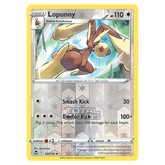 Pokemon - Sword & Shield - Silver Tempest - Lopunny - 145/195 - (Reverse Holo)