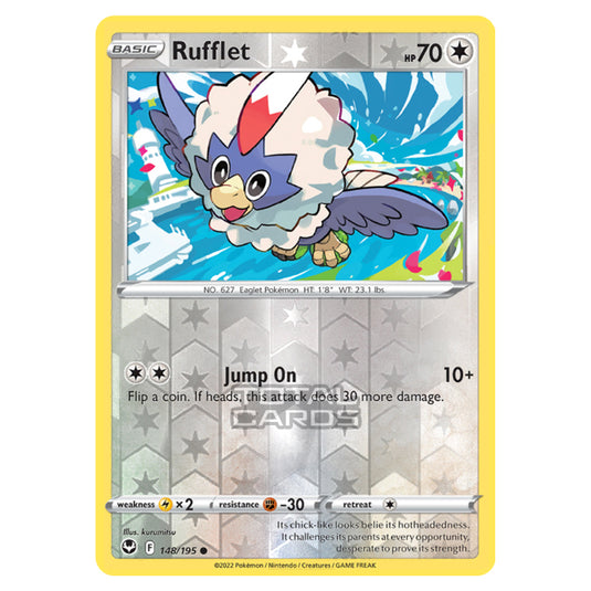 Pokemon - Sword & Shield - Silver Tempest - Rufflet - 148/195 - (Reverse Holo)