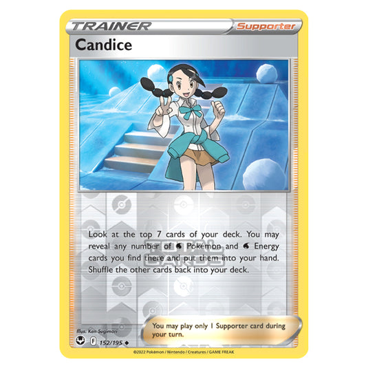 Pokemon - Sword & Shield - Silver Tempest - Candice - 152/195 - (Reverse Holo)