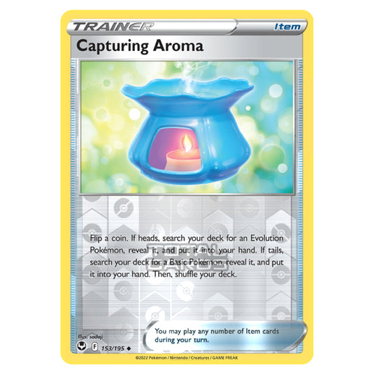 Pokemon - Sword & Shield - Silver Tempest - Capturing Aroma - 153/195 - (Reverse Holo)