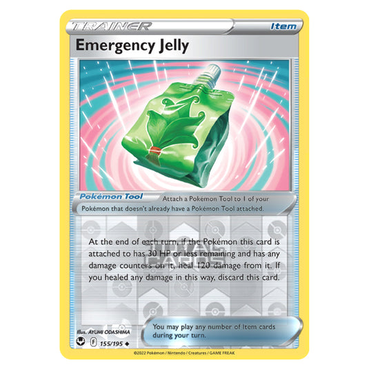 Pokemon - Sword & Shield - Silver Tempest - Emergency Jelly - 155/195 - (Reverse Holo)
