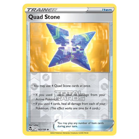 Pokemon - Sword & Shield - Silver Tempest - Quad Stone - 163/195 - (Reverse Holo)