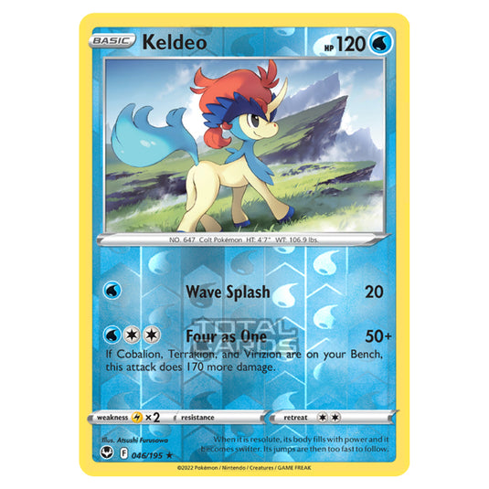 Pokemon - Sword & Shield - Silver Tempest - Keldeo - 46/195 - (Reverse Holo)