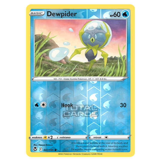 Pokemon - Sword & Shield - Silver Tempest - Dewpider - 47/195 - (Reverse Holo)