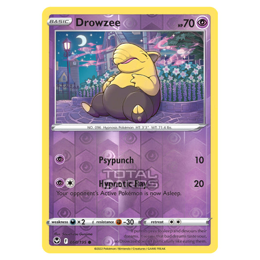 Pokemon - Sword & Shield - Silver Tempest - Drowzee - 60/195 - (Reverse Holo)