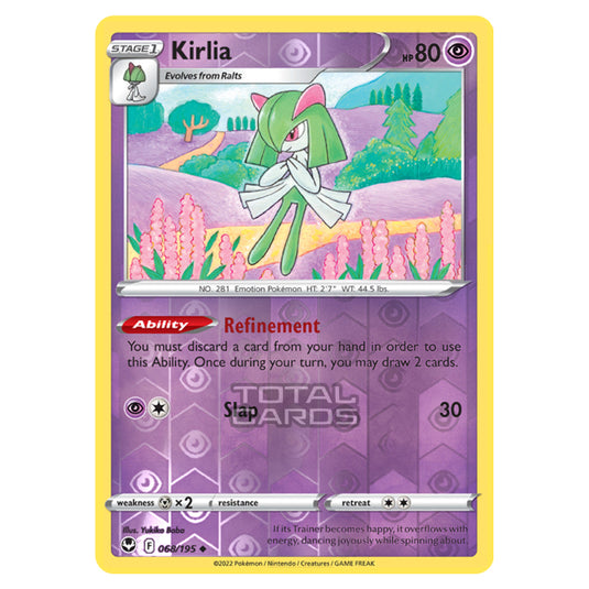 Pokemon - Sword & Shield - Silver Tempest - Kirlia - 68/195 - (Reverse Holo)