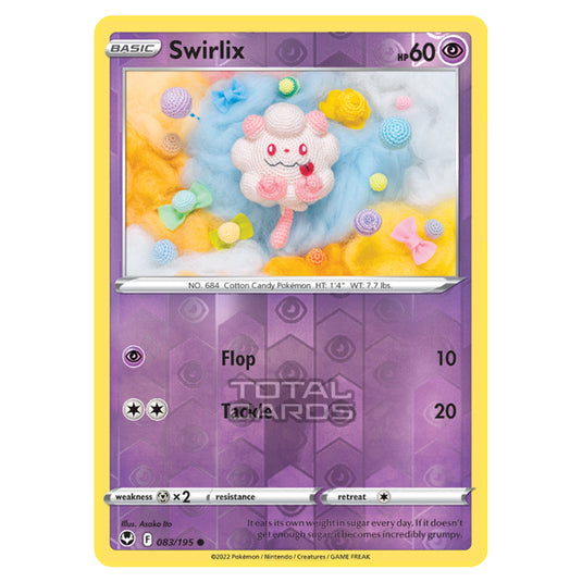 Pokemon - Sword & Shield - Silver Tempest - Swirlix - 83/195 - (Reverse Holo)