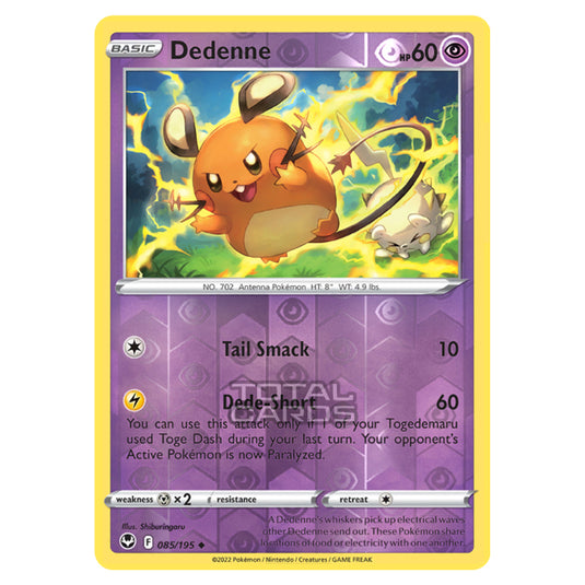 Pokemon - Sword & Shield - Silver Tempest - Dedenne - 85/195 - (Reverse Holo)