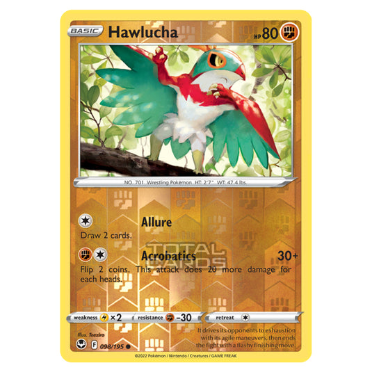 Pokemon - Sword & Shield - Silver Tempest - Hawlucha - 98/195 - (Reverse Holo)