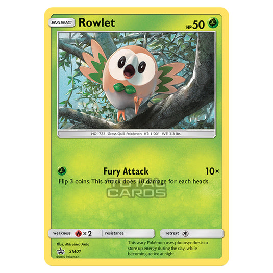 Pokemon - Sun & Moon - SM Black Star Promos - Rowlet - SM01