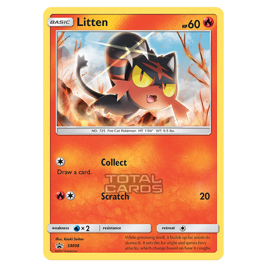 Pokemon - Sun & Moon - SM Black Star Promos - Litten - SM08