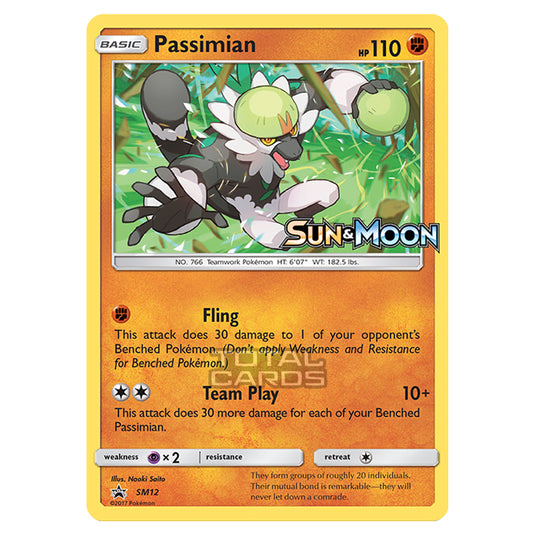 Pokemon - Sun & Moon - SM Black Star Promos - Passimian - SM12