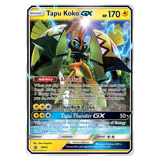 Pokemon - Sun & Moon - SM Black Star Promos - Tapu Koko GX - SM33