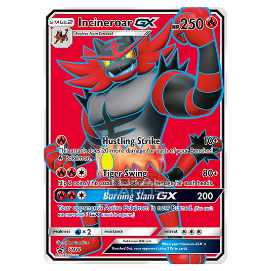 Pokemon - Sun & Moon - SM Black Star Promos - Incineroar GX - SM38