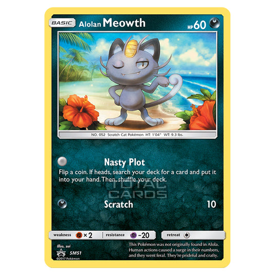 Pokemon - Sun & Moon - SM Black Star Promos - Alolan Meowth - SM51