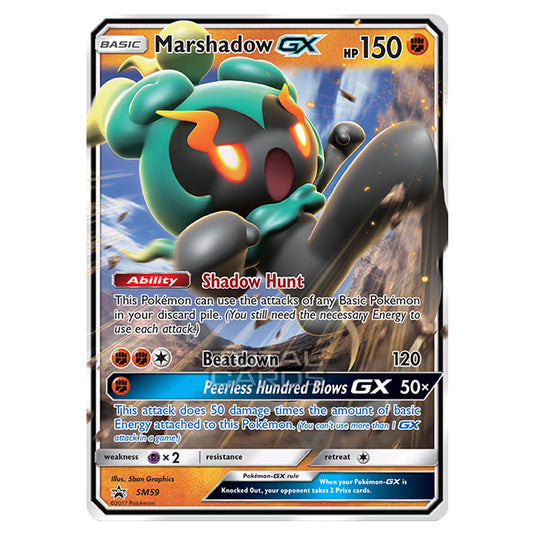 Pokemon - Sun & Moon - SM Black Star Promos - Marshadow GX - SM59