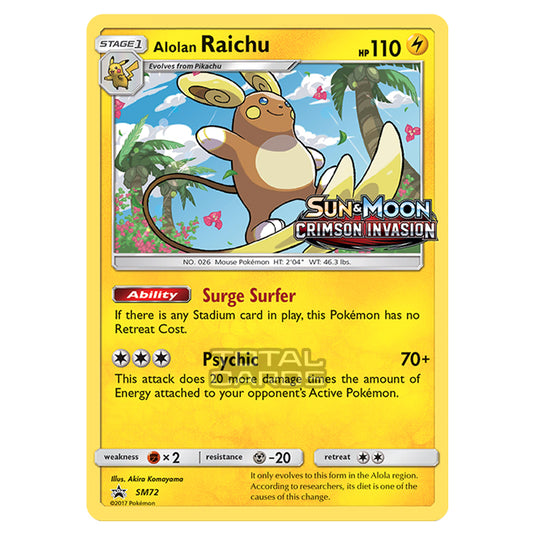 Pokemon - Sun & Moon - SM Black Star Promos - Alolan Raichu - SM72