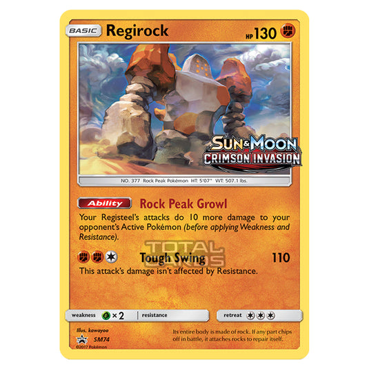 Pokemon - Sun & Moon - SM Black Star Promos - Regirock - SM74