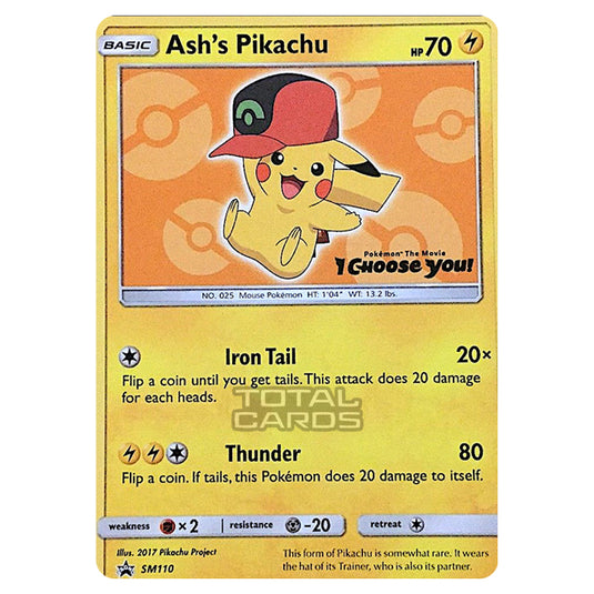 Pokemon - Sun & Moon - SM Black Star Promos - Ash's Pikachu - SM110