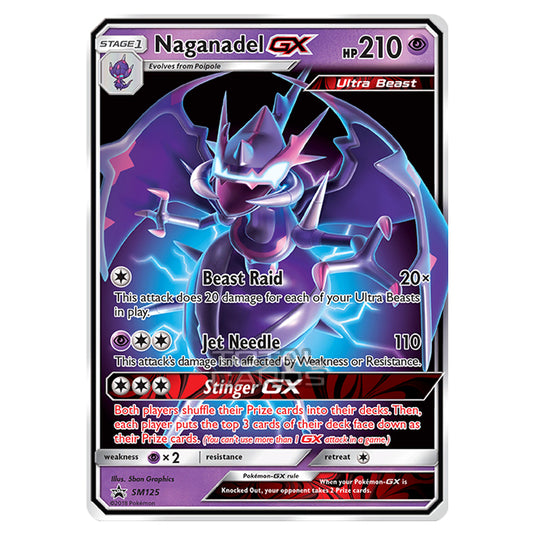 Pokemon - Sun & Moon - SM Black Star Promos - Naganadel GX - SM125