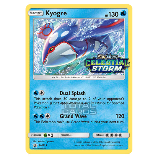 Pokemon - Sun & Moon - SM Black Star Promos - Kyogre - SM129