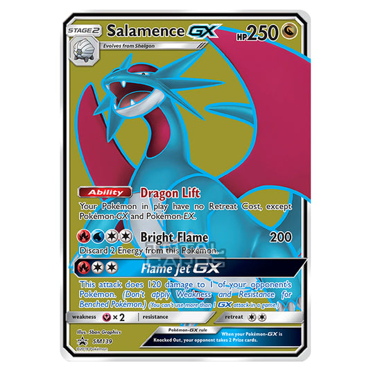 Pokemon - Sun & Moon - SM Black Star Promos - Salamence GX - SM139