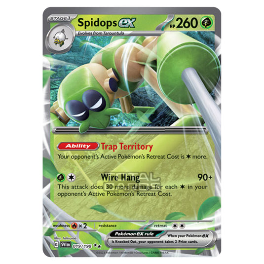 Pokemon - Scarlet & Violet - Base Set - Spidops ex - 019/198 Pokemon - Scarlet & Violet - Base Set - Spidops ex - 019/198