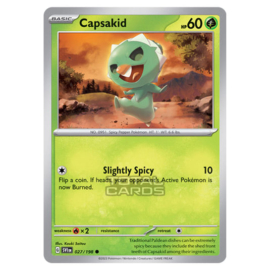 Pokemon - Scarlet & Violet - Base Set - Capsakid - 027/198