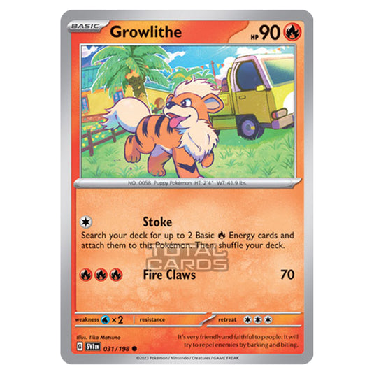 Pokemon - Scarlet & Violet - Base Set - Growlithe - 031/198