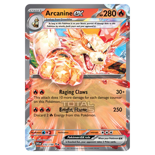 Pokemon - Scarlet & Violet - Base Set - Arcanine ex - 032/198