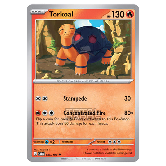 Pokemon - Scarlet & Violet - Base Set - Torkoal - 035/198