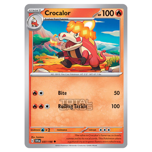 Pokemon - Scarlet & Violet - Base Set - Crocalor - 037/198