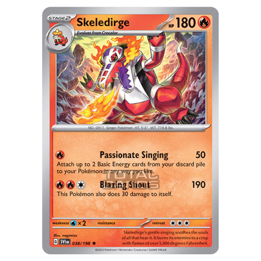 Pokemon - Scarlet & Violet - Base Set - Skeledirge - 038/198