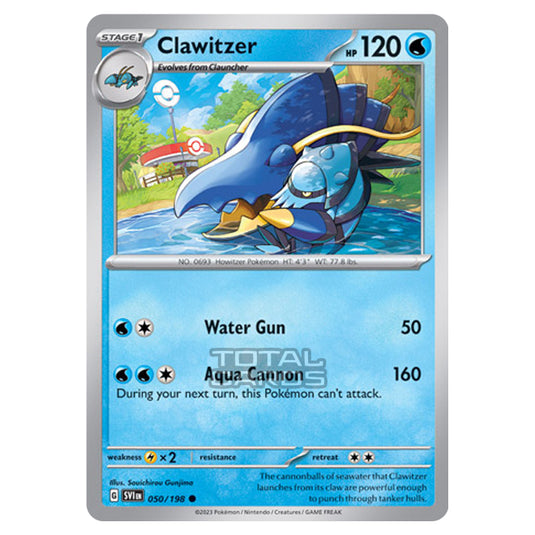 Pokemon - Scarlet & Violet - Base Set - Clawitzer - 050/198