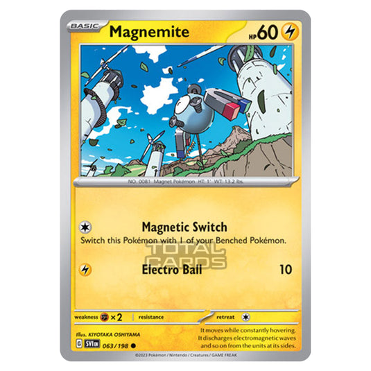 Pokemon - Scarlet & Violet - Base Set - Magnemite - 063/198 Pokemon - Scarlet & Violet - Base Set - Magnemite - 063/198